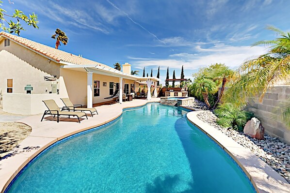 Una piscina climatizada