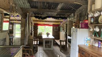 Fridge, oven, stovetop