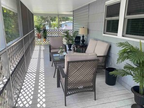 Terrace/patio - Cozy Retreat Near Crooked Lake with Gym, Games & Deck Views (Babson Park)