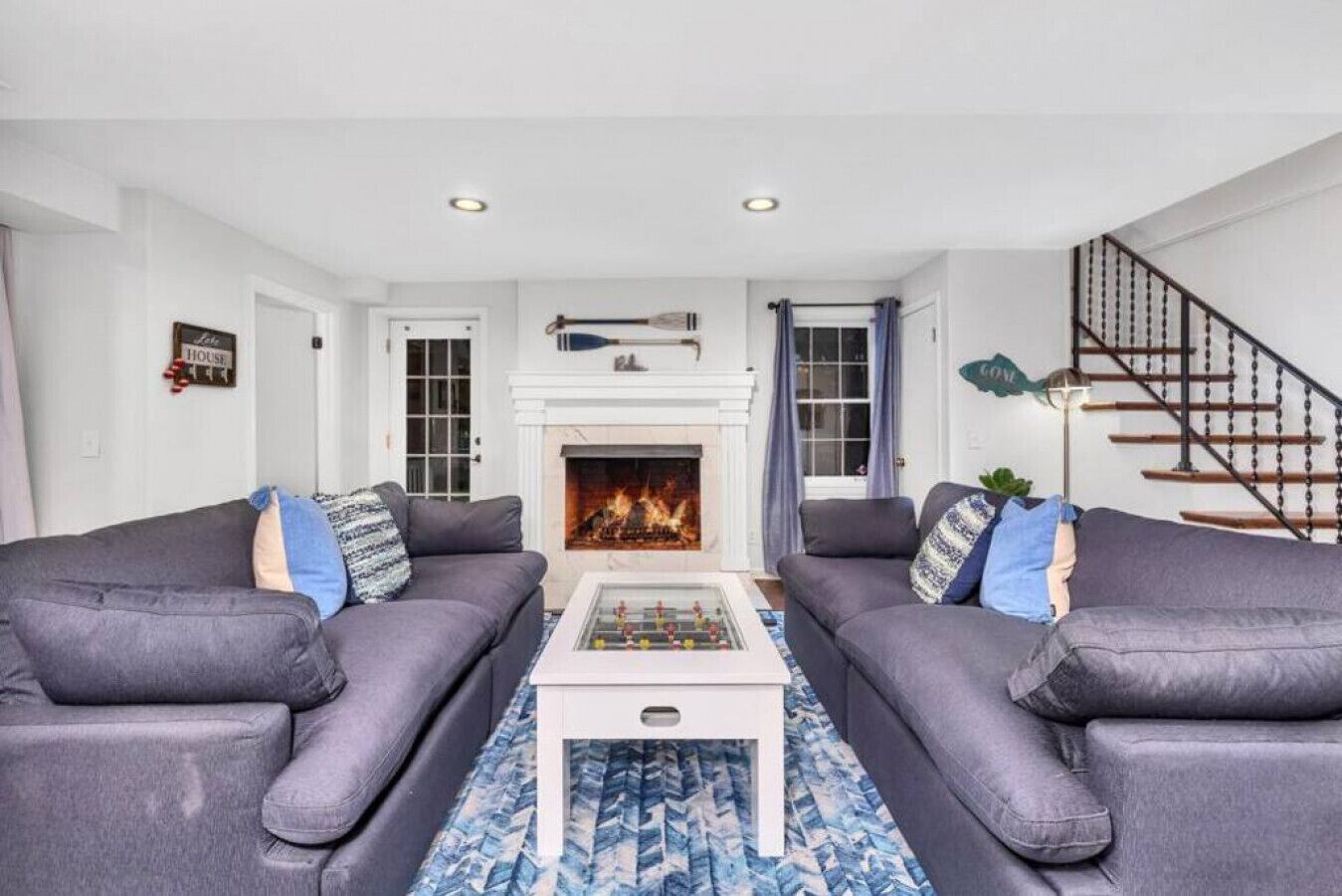 TV connectée, cheminée