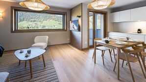Dining - New apartment in Megève, wellness access and pool (Megève)