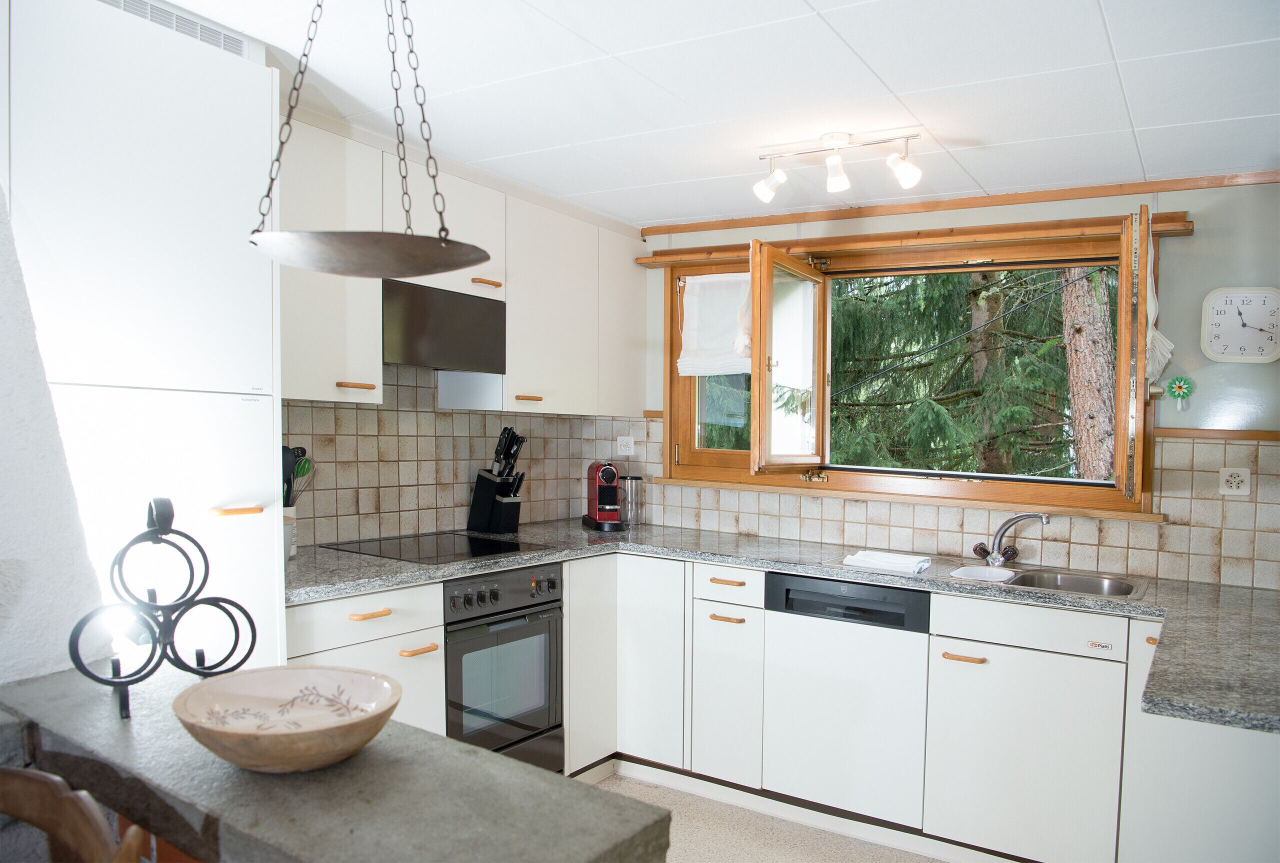 Fridge, oven, dishwasher, coffee/tea maker