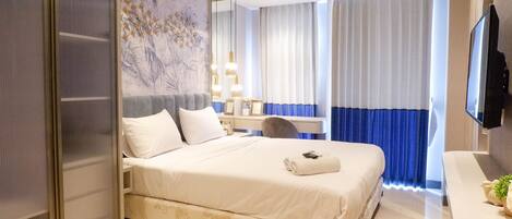 Kamar | 1 kamar tidur, Wi-Fi gratis, dan seprai linen