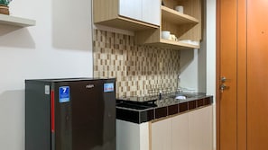 Chambre | Cuisine privée | Réfrigérateur, plaque de cuisson