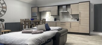 Luxury modern conversion with open plan living.