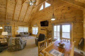 Smart TV, fireplace - Family-Friendly Cabin | Hot Tub, Views, Game Loft & FREE Tickets Daily! (Sevierville)