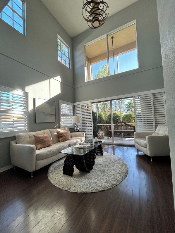 Smart TV, table football, books, stereo