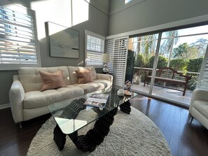 Smart TV, table football, books, stereo