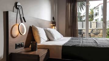 Comfort Studio, Terrace, Ground Floor | In-room safe, blackout drapes, iron/ironing board, free WiFi