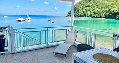 Ti Cabanon. Sea view apartment in the center of Deshaies
