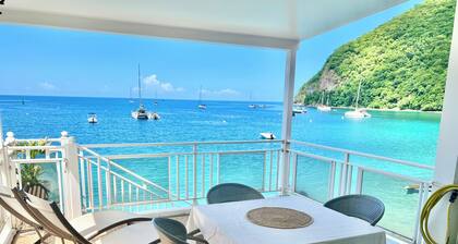 Ti Cabanon. Sea view apartment in the center of Deshaies