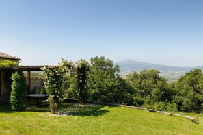 Property grounds - Amazing view 3 bdr villa with pool & A/C in Pienza | Leccino (Monticchiello)