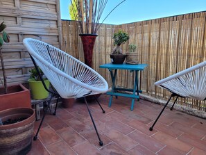 Terrace/patio - Nice renovated duplex 20 meters away from the beach (Six-Fours-les-Plages)