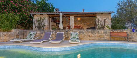 A heated pool
