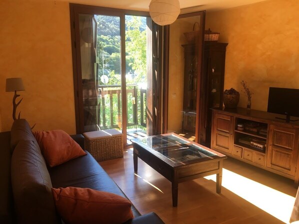 TV - Very sunny apartment, mountain views and central in Sort (Sort)