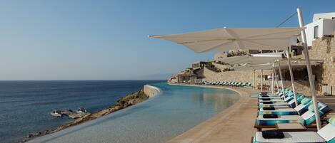 Piscina con borde infinito