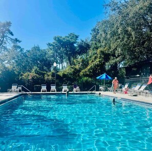 A heated pool