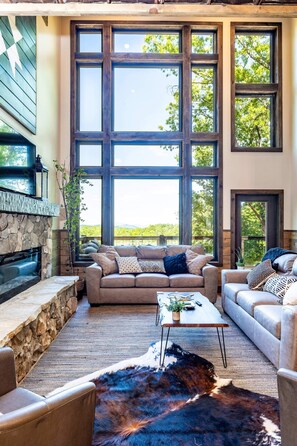 TV, fireplace, offices