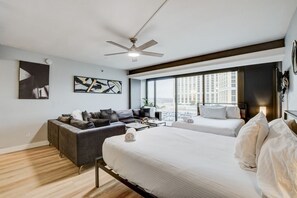 1 makuuhuone, työpöytä, silitysrauta/-lauta, ilmainen Wi-Fi