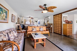 Condo, Multiple Beds (Keauhou Kona Surf & Racquet Club#7-10) | Living area - Keauhou Kona Surf & Racquet Club#7-102 "honu Hale" (Kailua-Kona)