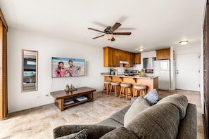 Appartement, 1 kingsize bed met slaapbank (Kailua Village#307) | Woonruimte