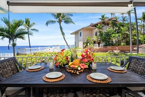 Appart'hôtel, plusieurs lits (Alii Villas#127 Remodeled, AC & Ocean) | Restauration extérieure