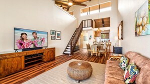 Apartment, Mehrere Betten (Keauhou Kona Surf & Racquet Club#2-30) | Wohnbereich