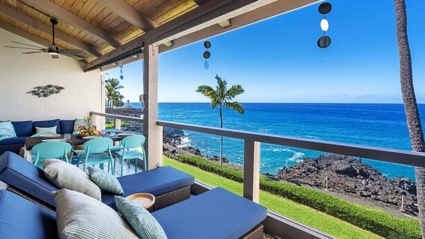 Apartment, Mehrere Betten (Keauhou Kona Surf & Racquet Club#2-30) | Terrasse/Patio