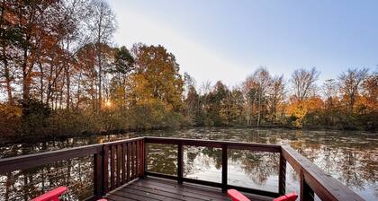 The 'Happy Go Fishing Cabin' at the Park Place (on Parks Rd)
