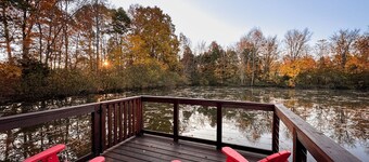 The 'Happy Go Fishing Cabin' at the Park Place (on Parks Rd)
