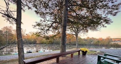 The 'Happy Go Fishing Cabin' at the Park Place (on Parks Rd)