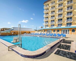 Outdoor pool, a heated pool - Ormond Beach | Oceanfront Retreat | Pool + Beach Resort (Ormond Beach)