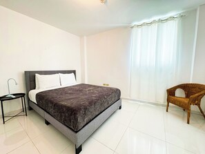 ห้องเบสิกดับเบิลสำหรับพักเดี่ยว | เตารีด/โต๊ะรีดผ้า, Wi-Fi ฟรี, ผ้าปูที่นอน