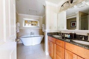Hair dryer, bidet, towels, soap