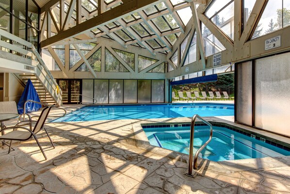 Indoor pool, a heated pool