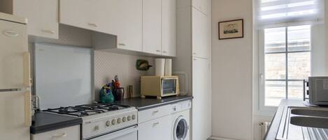 Microwave, oven, dishwasher, highchair