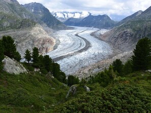 Aerial view - Cosy apartment for 2 guests with WIFI and TV (Riederalp)