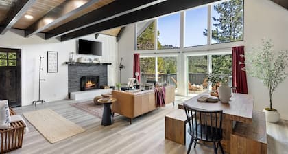 Hot Tub, Fire Pit, Deck Views, Near the Lake | The Matterhorn Manor by AvantStay