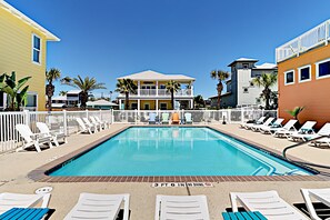 A heated pool