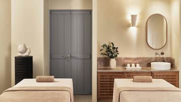 Steam room, hot stone massages, deep-tissue massages, massages