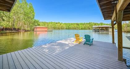 Secluded lakefront home w/private beach, deck, gas grill, firepit, lake views