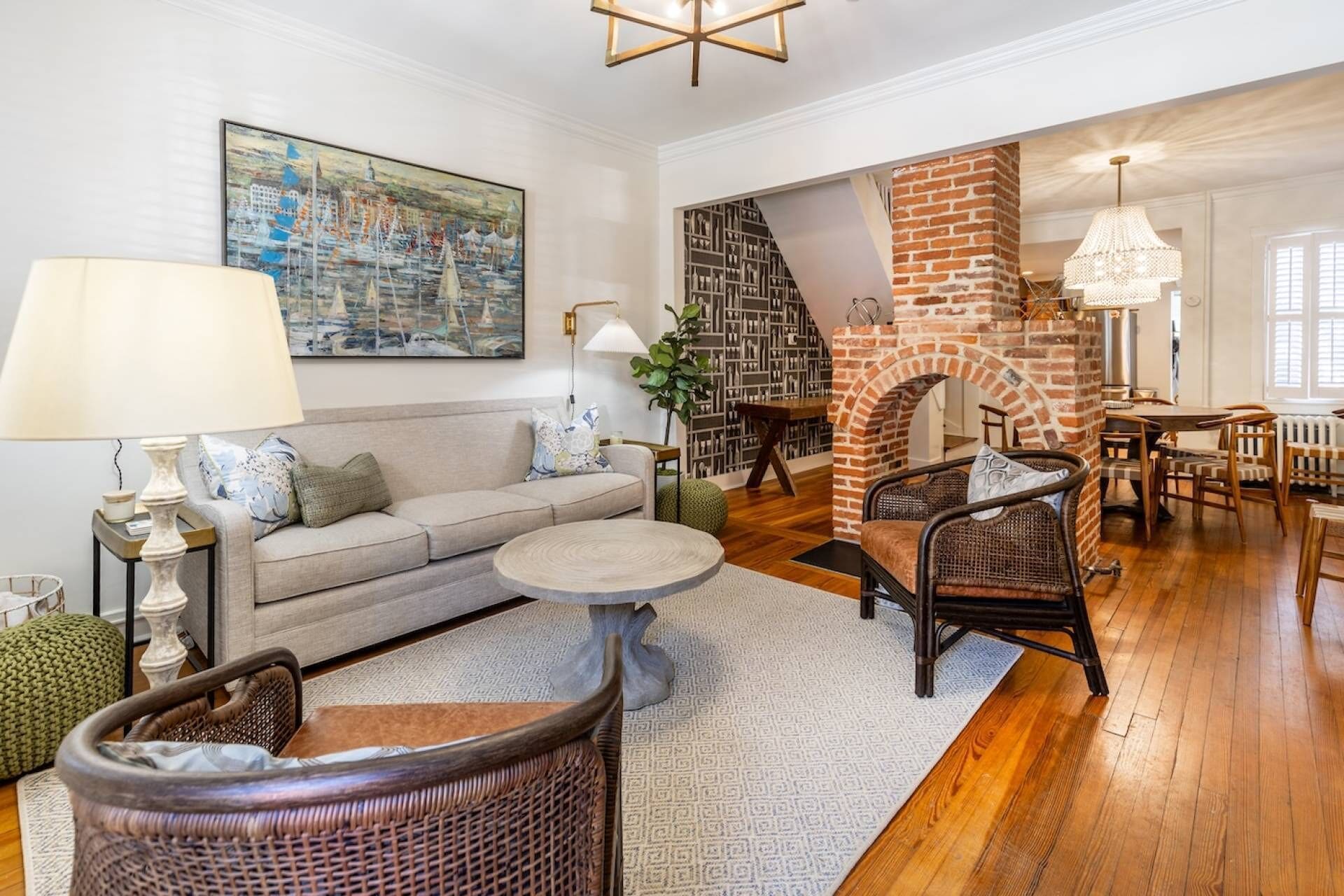 TV connectée, cheminée