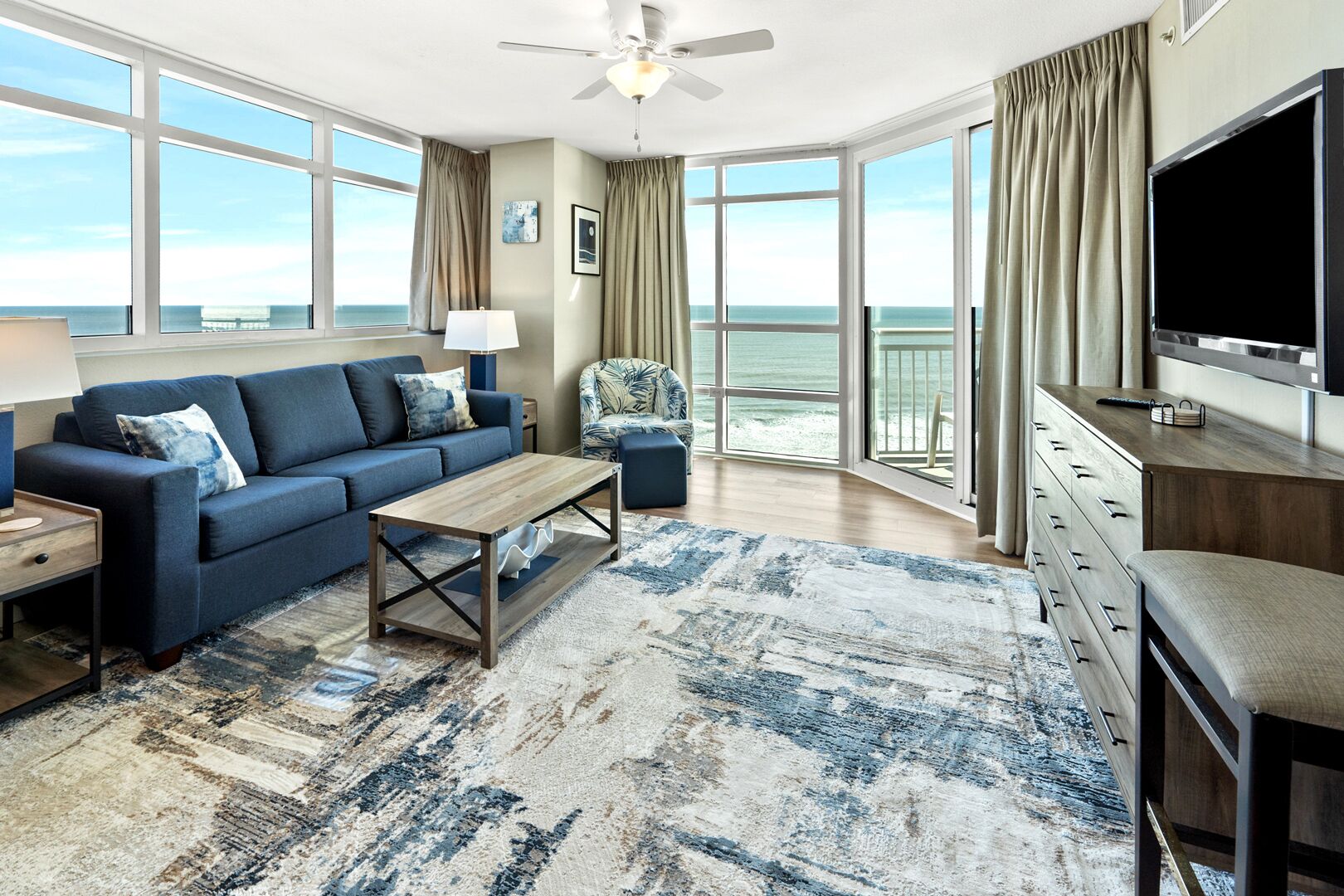 Televisión y reproductor de DVD 