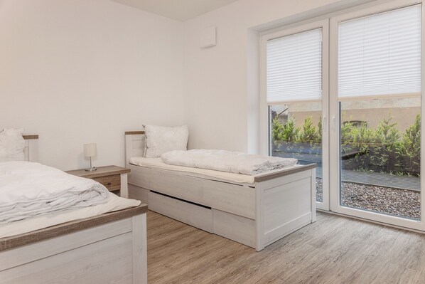 2 Schlafzimmer, Reisekinderbett, kostenloses WLAN
