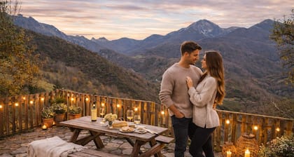 Congosta, romantic cottage with private jacuzzi in the mountains