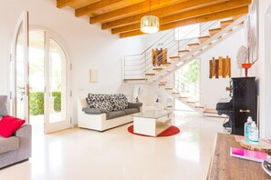 TV - Finca 'Son Perot' with Indoor and Outdoor Pool, Balconies, Terraces & Wi-Fi (María de la Salut)