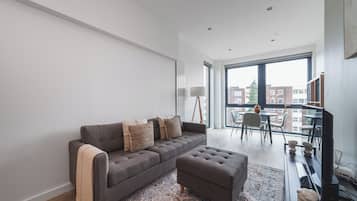 Apartamento | Zona de estar | Una Smart TV, Netflix, servicios de streaming