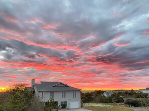 Exterior - BENTWOOD SOUTH - Enjoy Magnificent Sunset Views from this 4 BR Soundside Home with Private Pool (Southern Shores)