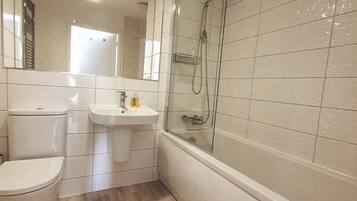 Shower, hair dryer
