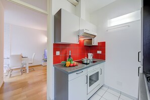 Family Apartment, 1 Bedroom, Balcony (Locarno best place) | Private kitchen | Espresso maker, dining tables - Locarno Place (Locarno)